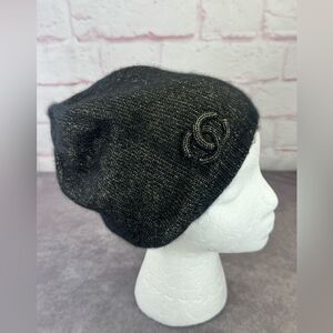 Chanel CC Interlocking Cashmere Blend Beanie